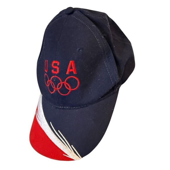 USA Olympic Team Splash Pattern Baseball Cap Adjustable - Picture 2 of 5
